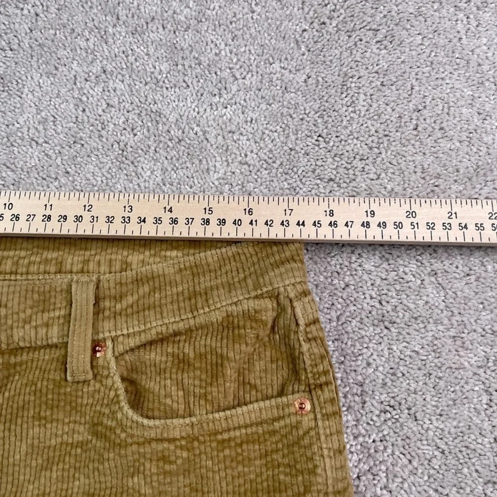 Levis Pants‎ Womens 32 Brown Corduroy Boyfriend Mid Rise Straight Stretch Cords